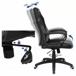 Fredriks Bürostuhl Save - Kunstleder / Kunststoff - Schwarz / Grau 12 Fredriks Bürostuhl Save - Kunstleder / Kunststoff - Schwarz / Grau -Büromöbel Verkaufsgeschäft 1000343535 220407 040 DETAILS P000000001000343535