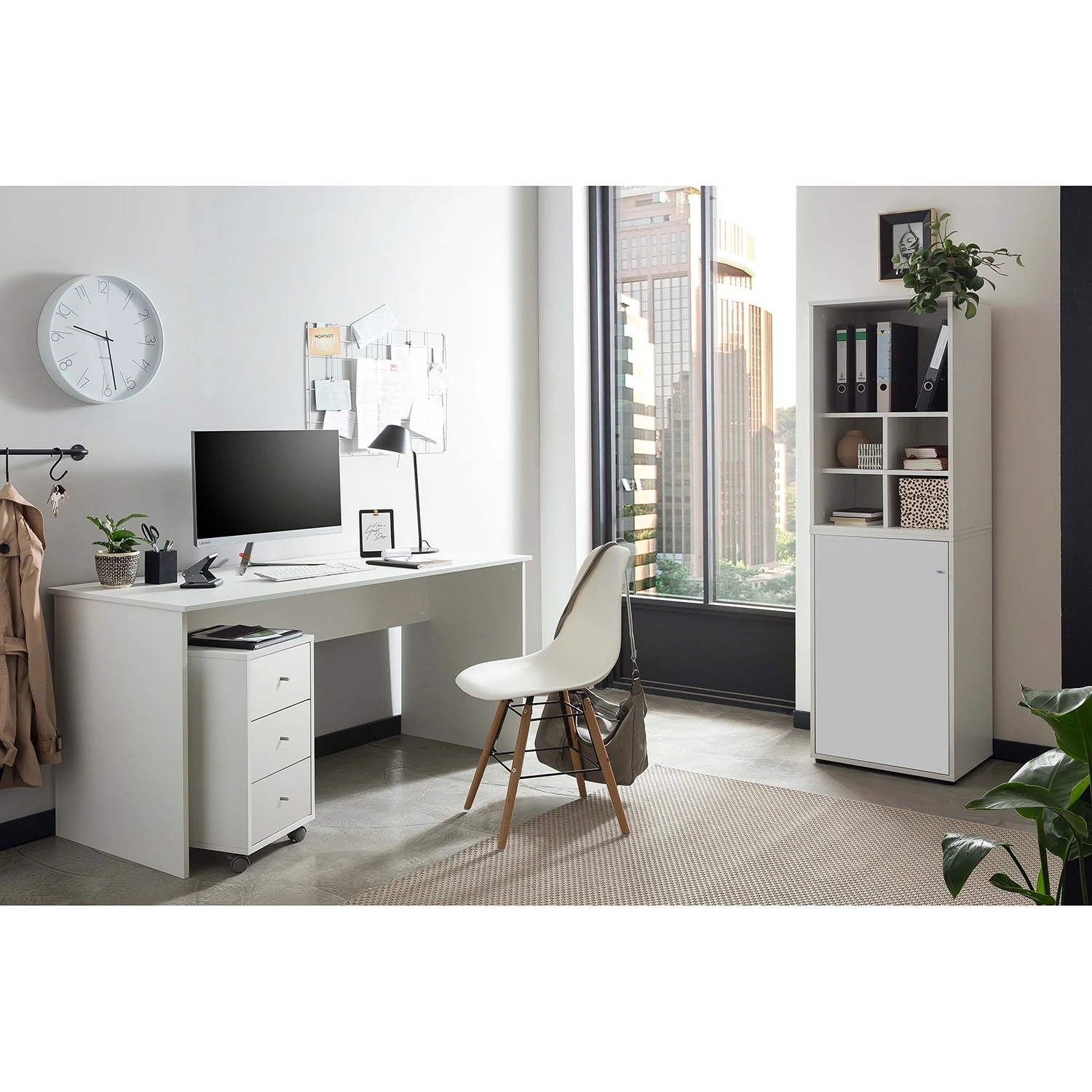 Schildmeyer Schreibtisch Serie 400 - Weiß 4 Schildmeyer Schreibtisch Serie 400 - Weiß – Bild 2