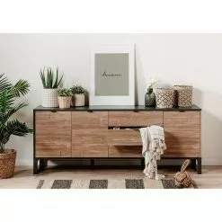 Loftscape Sideboard Mid West II - Bambus Dekor / Anthrazit -Büromöbel Verkaufsgeschäft 1000344600 220407 023 MOOD DETAILS P000000001000344600 mood