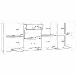 Red Living Sideboard Westlock II - Esche Dekor / Schwarz 21 Red Living Sideboard Westlock II - Esche Dekor / Schwarz -Büromöbel Verkaufsgeschäft 1000344679 220414 501 SKETCH DETAILS P000000001000344679 sketch