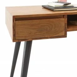 Ars manufacti Schreibtisch Tim - Akazie massiv / Metall - Akazie / Schwarz -Büromöbel Verkaufsgeschäft 1000346337 220826 030 DETAILS P000000001000346337 1