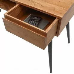 Ars manufacti Schreibtisch Tim - Akazie massiv / Metall - Akazie / Schwarz -Büromöbel Verkaufsgeschäft 1000346337 220826 031 DETAILS P000000001000346337 1