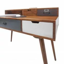 Ars manufacti Schreibtisch Prince - Akazie massiv - Akazie / Grau -Büromöbel Verkaufsgeschäft 1000346338 220826 031 DETAILS P000000001000346338