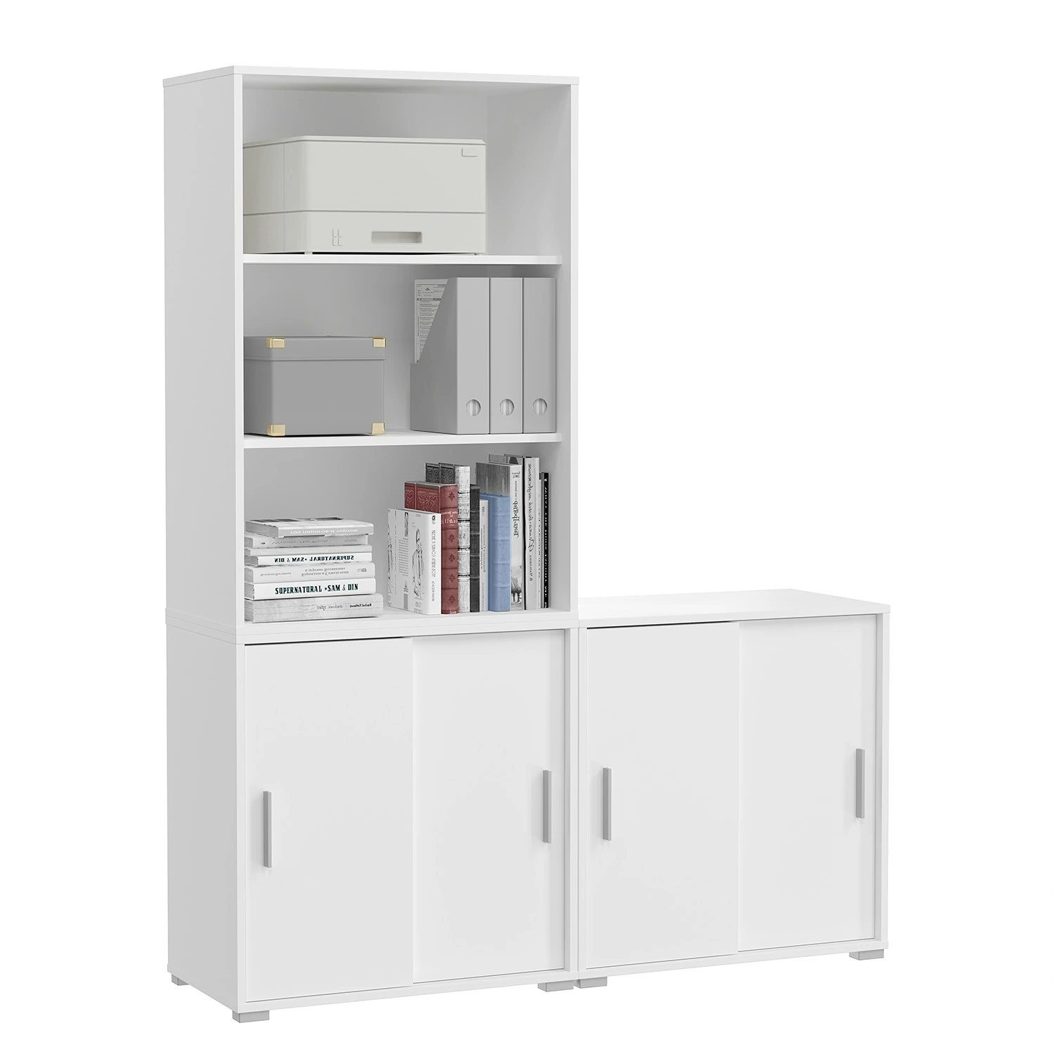 Fredriks Aktenschrank-Kombination Thamali VIII - Weiß 3 Fredriks Aktenschrank-Kombination Thamali VIII - Weiß