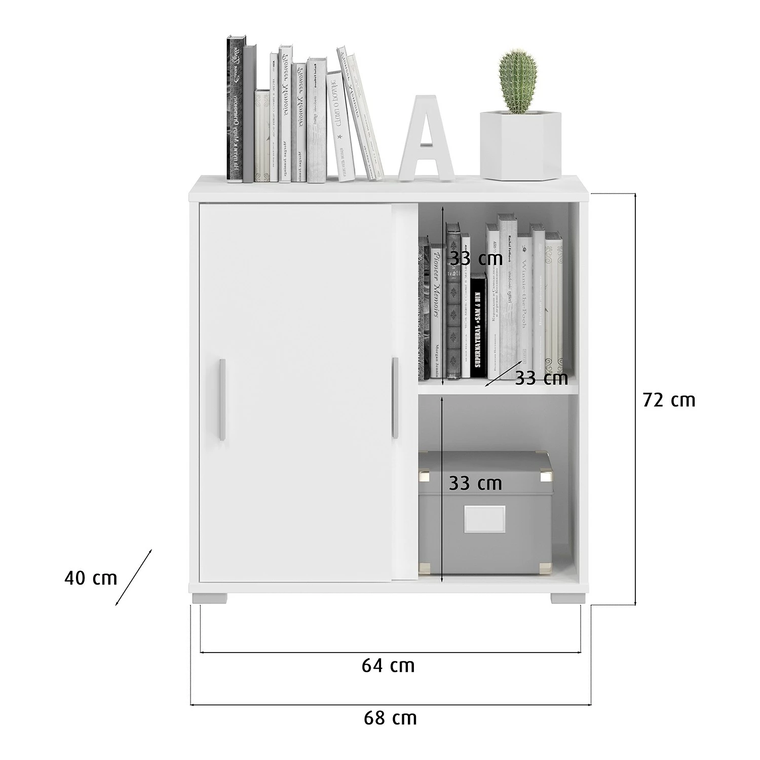 Fredriks Aktenschrank-Kombination Thamali VIII - Weiß 9 Fredriks Aktenschrank-Kombination Thamali VIII - Weiß – Bild 7