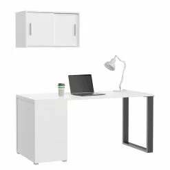 Fredriks Schreibtisch-Kombination Thamali III - Weiß