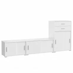 Fredriks Aktenschrank-Kombination Thamali III - Weiß