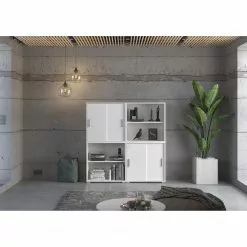 Fredriks Aktenschrank-Kombination Thamali XII - Weiß -Büromöbel Verkaufsgeschäft 1000346960 220504 020 MOOD DETAILS P000000001000346960 mood