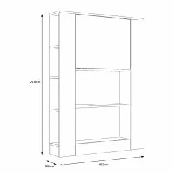 Fredriks Sekretär Warner - Weiß 16 Fredriks Sekretär Warner - Weiß -Büromöbel Verkaufsgeschäft 1000348135 220505 500 SKETCH DETAILS P000000001000348135 sketch