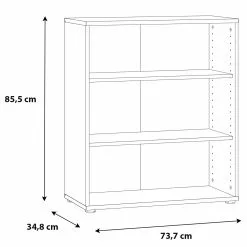 Fredriks Büroregal Wisla - Weiß - 74 x 86 cm -Büromöbel Verkaufsgeschäft 1000348151 220505 500 SKETCH DETAILS P000000001000348151 sketch
