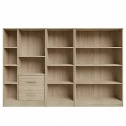 Fredriks Regalwand Wardell (3-teilig) - Eiche Sonoma Dekor -Büromöbel Verkaufsgeschäft 1000348162 220505 031 DETAILS P000000001000348162