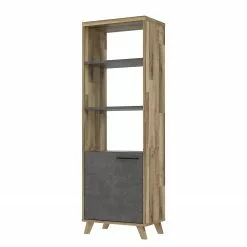 Fredriks Büroregal Winster - Asteiche Dekor / Beton Dekor