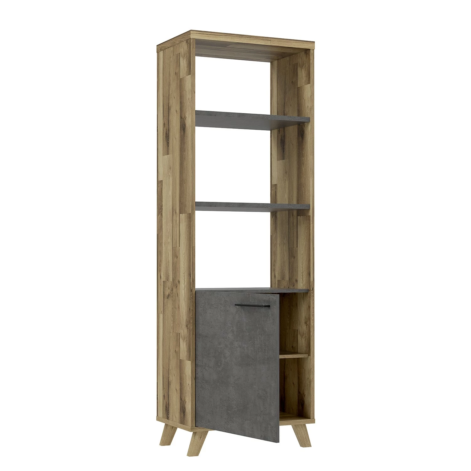 Fredriks Büroregal Winster - Asteiche Dekor / Beton Dekor 7 Fredriks Büroregal Winster - Asteiche Dekor / Beton Dekor – Bild 5