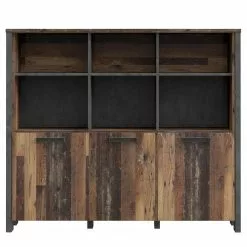 Fredriks Büroregal Clifford - Altholz Dekor / Dunkelgrau 12 Fredriks Büroregal Clifford - Altholz Dekor / Dunkelgrau -Büromöbel Verkaufsgeschäft 1000348167 220505 030 DETAILS P000000001000348167