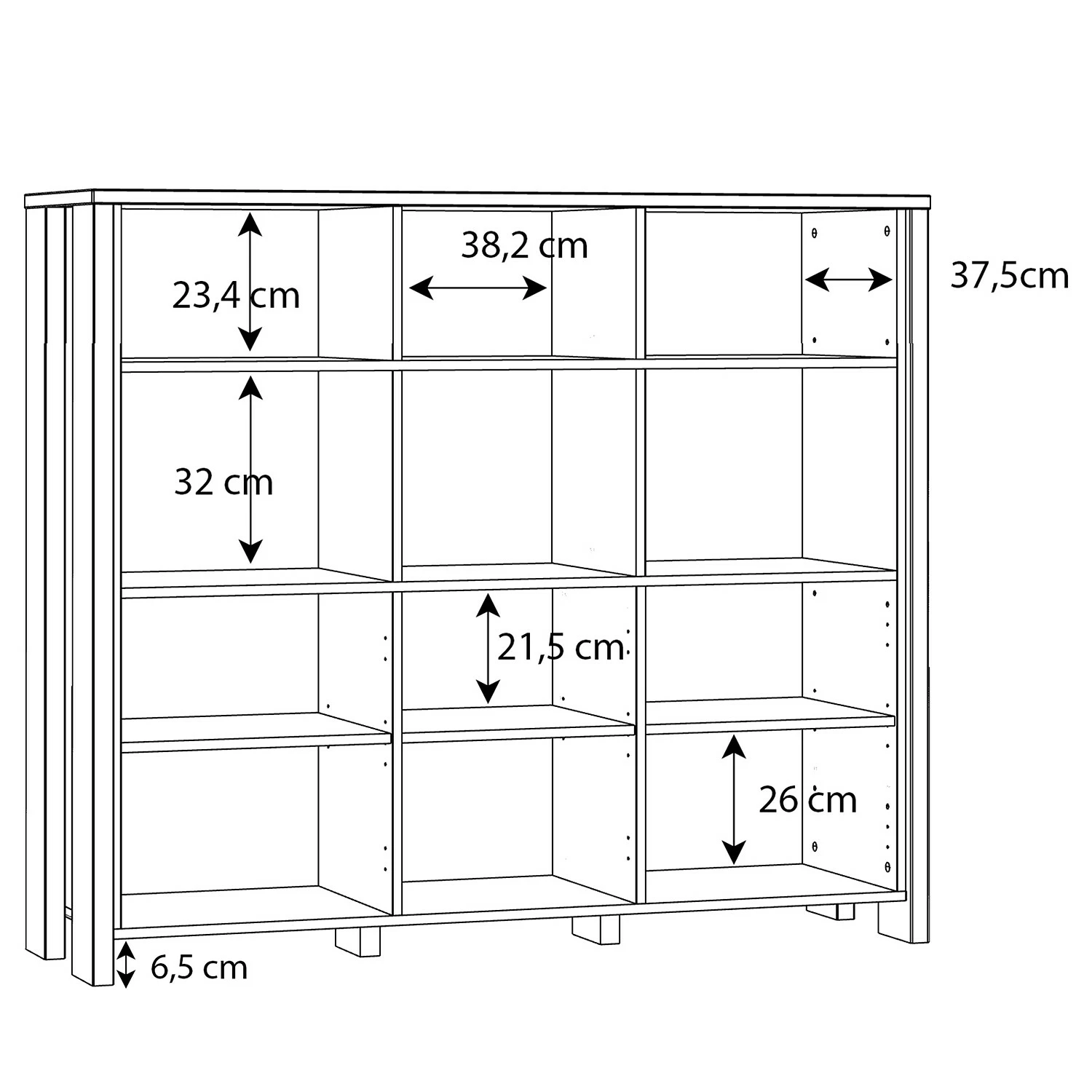 Fredriks Büroregal Clifford - Altholz Dekor / Dunkelgrau 10 Fredriks Büroregal Clifford - Altholz Dekor / Dunkelgrau – Bild 8