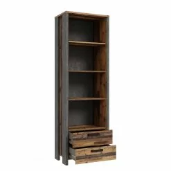 Fredriks Büroregal Clifford II - Altholz Dekor / Dunkelgrau -Büromöbel Verkaufsgeschäft 1000348171 220509 032 DETAILS P000000001000348171