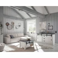 Ridgevalley Sideboard Shutter I - Pinie Weiß Dekor -Büromöbel Verkaufsgeschäft 1000348674 220505 022 MOOD DETAILS P000000001000348674 mood