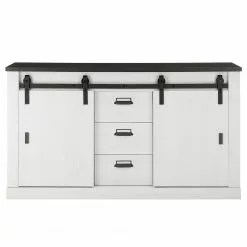 Ridgevalley Sideboard Shutter I - Pinie Weiß Dekor -Büromöbel Verkaufsgeschäft 1000348674 220505 030 DETAILS P000000001000348674