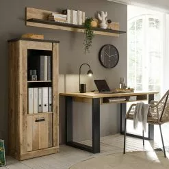 Ridgevalley Büro-Set Shutter IV (3-teilig) - Eiche Dekor