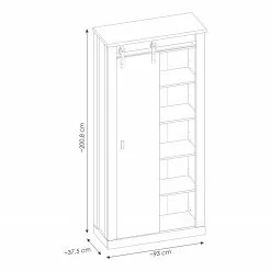 Ridgevalley Büro-Set Shutter III (2-teilig) - Eiche Dekor 22 Ridgevalley Büro-Set Shutter III (2-teilig) - Eiche Dekor -Büromöbel Verkaufsgeschäft 1000348748 220505 500 SKETCH DETAILS P000000001000348748 sketch
