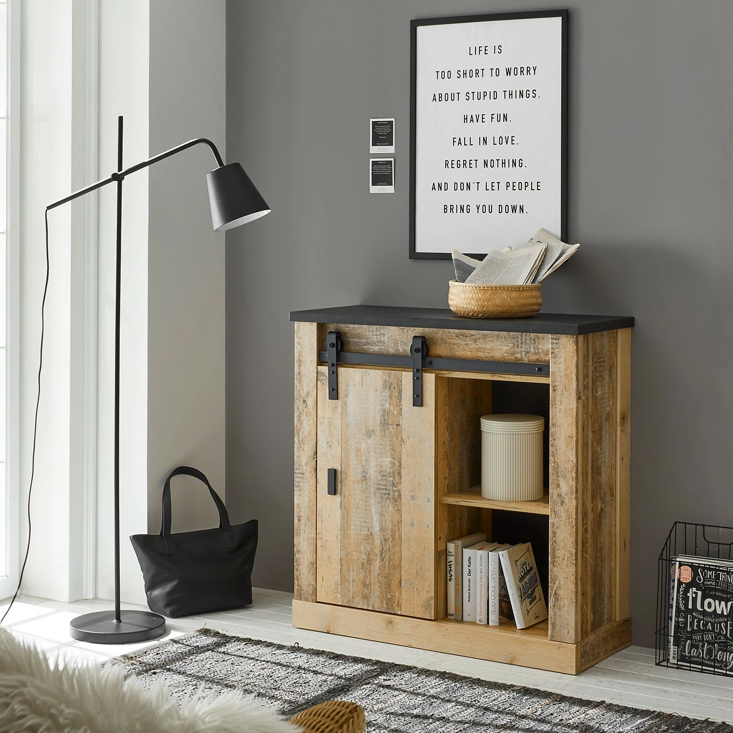 Ridgevalley Büro-Set Shutter II (2-teilig) - Eiche Dekor 6 Ridgevalley Büro-Set Shutter II (2-teilig) - Eiche Dekor – Bild 4