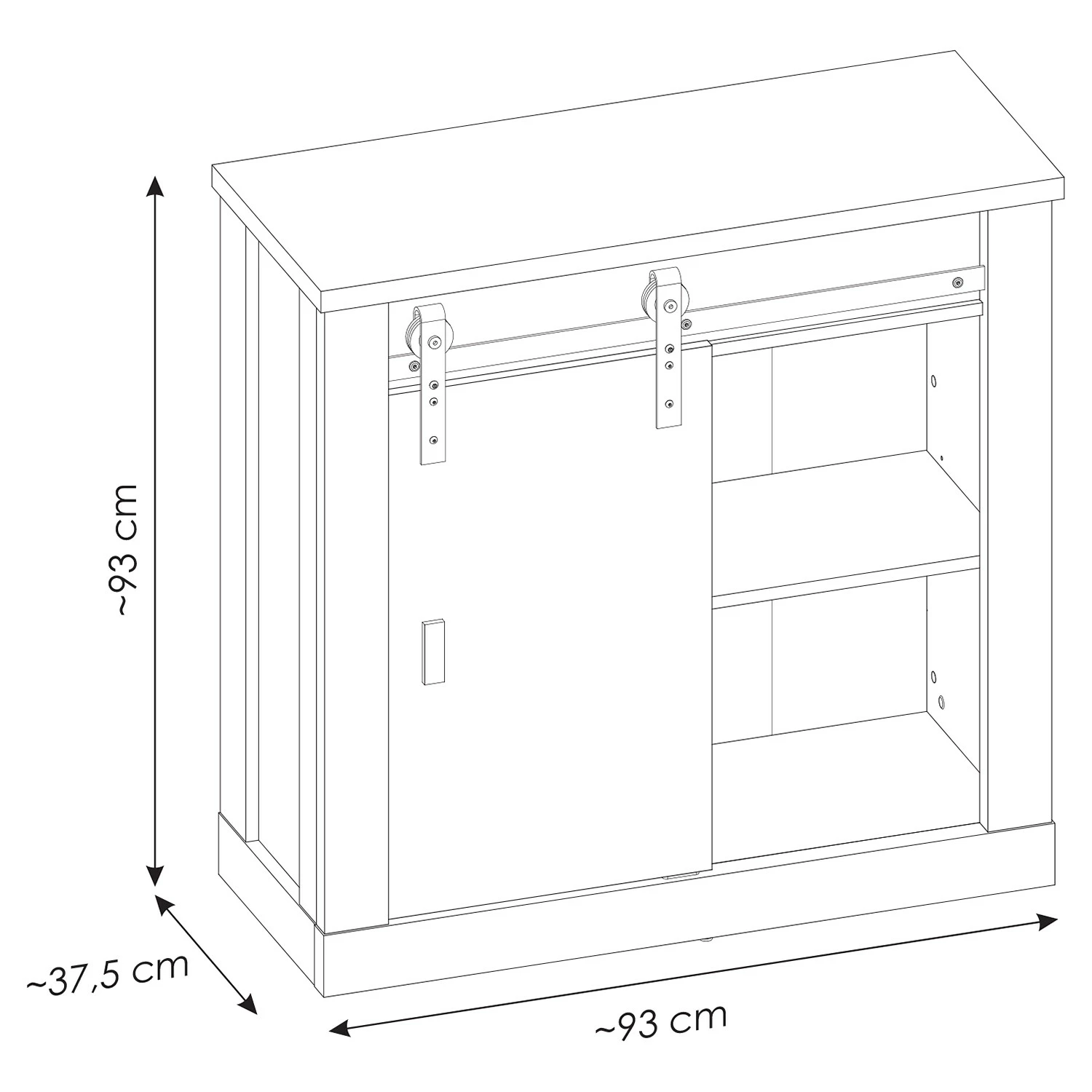 Ridgevalley Büro-Set Shutter II (2-teilig) - Eiche Dekor 13 Ridgevalley Büro-Set Shutter II (2-teilig) - Eiche Dekor – Bild 11