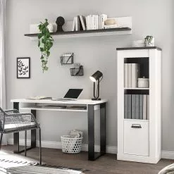 Ridgevalley Büro-Set Shutter IV (3-teilig) - Pinie Weiß Dekor