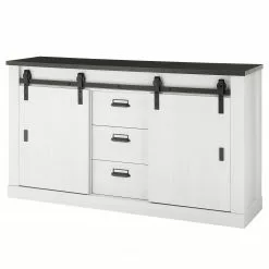 Ridgevalley Büro-Set Shutter V (4-teilig) - Pinie Weiß Dekor -Büromöbel Verkaufsgeschäft 1000348751 220505 030 DETAILS P000000001000348751