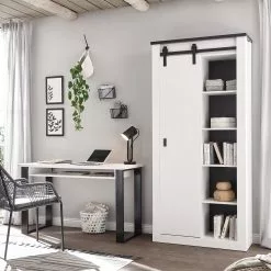 Ridgevalley Büro-Set Shutter III (2-teilig) - Pinie Weiß Dekor