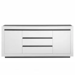 Loftscape Sideboard Accra - Weiß / Anthrazit -Büromöbel Verkaufsgeschäft 1000348827 220506 030 DETAILS P000000001000348827