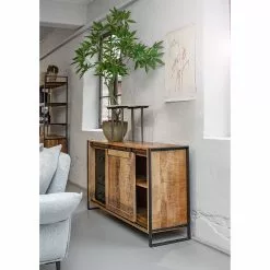 Red Living Sideboard Toleos - Mango sägerau massiv / Eisen - Mangoholz / Schwarz 12 Red Living Sideboard Toleos - Mango sägerau massiv / Eisen - Mangoholz / Schwarz -Büromöbel Verkaufsgeschäft 1000352070 220520 021 MOOD DETAILS P000000001000352070 mood