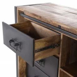 Red Living Sideboard Toleos - Mango sägerau massiv / Eisen - Mangoholz / Schwarz 15 Red Living Sideboard Toleos - Mango sägerau massiv / Eisen - Mangoholz / Schwarz -Büromöbel Verkaufsgeschäft 1000352070 220520 035 DETAILS P000000001000352070