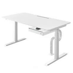 Loftscape Schreibtisch Warnes II - (Elektrisch höhenverstellbar) - Weiß - Breite: 160 cm