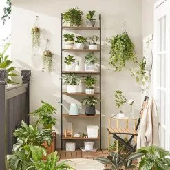 Red Living Leiterregal Crosshill III - Braun / Schwarz 10 Red Living Leiterregal Crosshill III - Braun / Schwarz -Büromöbel Verkaufsgeschäft 1000353408 220601 021 MOOD DETAILS P000000001000353408 mood