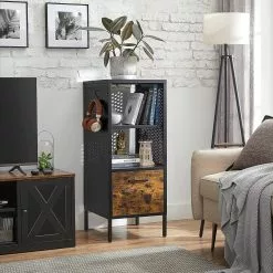 Red Living Regal Mocksville - Braun / Schwarz 10 Red Living Regal Mocksville - Braun / Schwarz -Büromöbel Verkaufsgeschäft 1000353473 220601 020 MOOD DETAILS P000000001000353473 mood