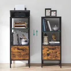 Red Living Regal Mocksville - Braun / Schwarz 11 Red Living Regal Mocksville - Braun / Schwarz -Büromöbel Verkaufsgeschäft 1000353473 220601 030 DETAILS P000000001000353473