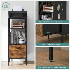 Red Living Regal Mocksville - Braun / Schwarz 14 Red Living Regal Mocksville - Braun / Schwarz -Büromöbel Verkaufsgeschäft 1000353473 220601 033 DETAILS P000000001000353473