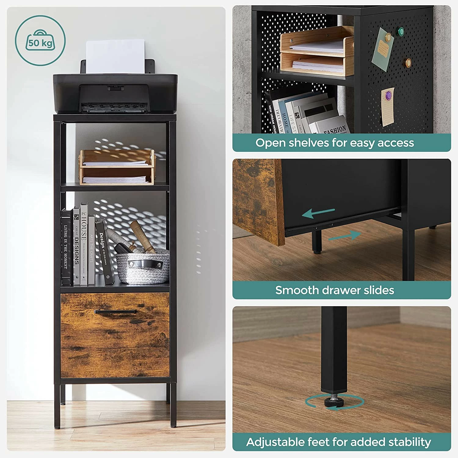 Red Living Regal Mocksville - Braun / Schwarz 8 Red Living Regal Mocksville - Braun / Schwarz – Bild 6