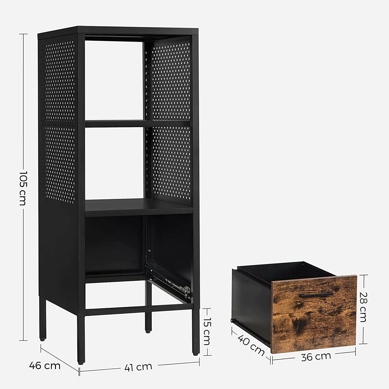 Red Living Regal Mocksville - Braun / Schwarz 9 Red Living Regal Mocksville - Braun / Schwarz – Bild 7