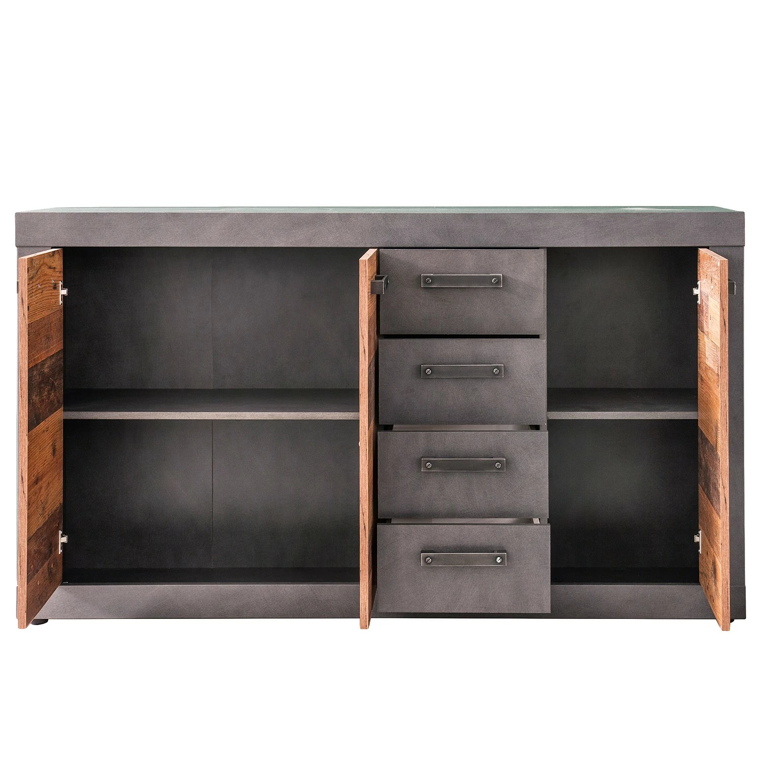 Trendteam Sideboard Indy - Altholz Dekor / Anthrazit 8 Trendteam Sideboard Indy - Altholz Dekor / Anthrazit – Bild 6