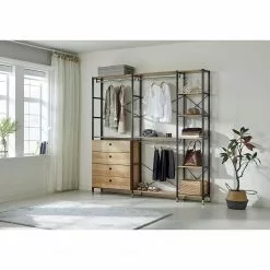 Red Living Regal Ruoms II - Akazie Dekor / Schwarz -Büromöbel Verkaufsgeschäft 1000355290 220603 021 MOOD DETAILS P000000001000355290 mood