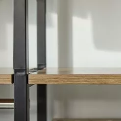 Red Living Regal Ruoms II - Akazie Dekor / Schwarz -Büromöbel Verkaufsgeschäft 1000355290 220603 031 DETAILS P000000001000355290