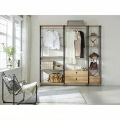 Red Living Regal Ruoms V - Akazie Dekor / Schwarz -Büromöbel Verkaufsgeschäft 1000355291 220603 021 MOOD DETAILS P000000001000355291 mood