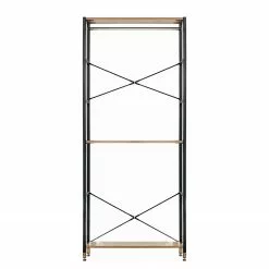 Red Living Regal Ruoms V - Akazie Dekor / Schwarz -Büromöbel Verkaufsgeschäft 1000355291 220603 030 DETAILS P000000001000355291