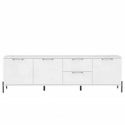 Loftscape Sideboard Ozora III - Hochglanz Weiß / Matt Weiß -Büromöbel Verkaufsgeschäft 1000356706 220603 030 DETAILS P000000001000356706