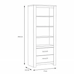Loftscape Regal Verolme - Eiche Dekor -Büromöbel Verkaufsgeschäft 1000356719 220603 500 SKETCH DETAILS P000000001000356719 sketch
