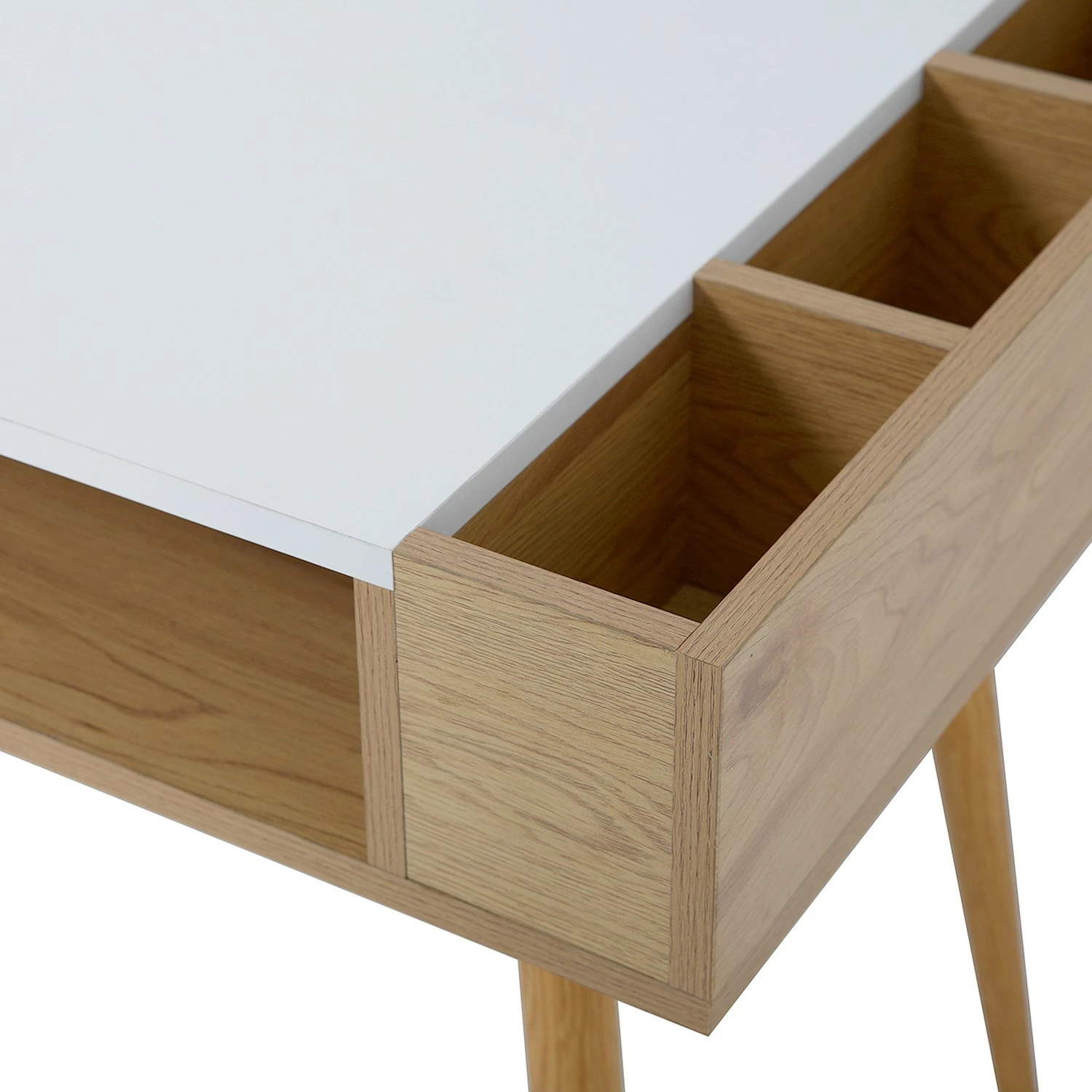 Loftscape Schreibtisch Sublime - Weiß / Eiche Dekor 9 Loftscape Schreibtisch Sublime - Weiß / Eiche Dekor – Bild 7