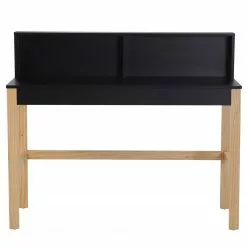 Loftscape Schreibtisch Pelotas - Pinie teilmassiv - Schwarz / Pinie -Büromöbel Verkaufsgeschäft 1000356849 220615 030 DETAILS P000000001000356849