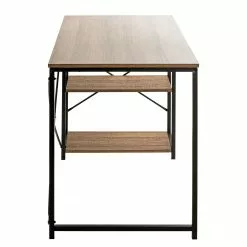 Red Living Schreibtisch Eibar I - Metall - Eiche Dekor / Schwarz -Büromöbel Verkaufsgeschäft 1000356851 220609 031 DETAILS P000000001000356851