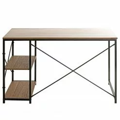 Red Living Schreibtisch Eibar I - Metall - Eiche Dekor / Schwarz -Büromöbel Verkaufsgeschäft 1000356851 220609 032 DETAILS P000000001000356851